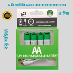 Load image into Gallery viewer, Smartoools RB40 AA 2600mWh 1.5V Lithium-Ion Type-C Rechargeable Batteries 4 Pcs
