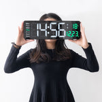 Load image into Gallery viewer, 16 inh Large LED Digital Wall Clock With Remote Control