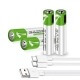 Load image into Gallery viewer, Smartoools RB40 AAA 750mWh 1.5V Lithium-Ion Type-C Rechargeable Batteries 4 Pcs