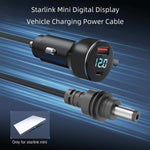 Load image into Gallery viewer, For Starlink Mini Car Charger DC Power Cable Cigarette Lighter 12V-48V with Digital Display Durable USB-C 140W USB-A 35W Ports