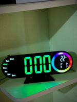 Load image into Gallery viewer, Digital LED Table Desk Mirror Alarm Clock