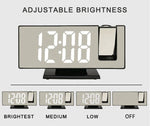 Load image into Gallery viewer, LED Digital Projection Alarm Clock