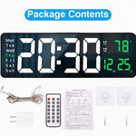 Load image into Gallery viewer, 16 inh Large LED Digital Wall Clock With Remote Control