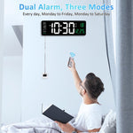 Load image into Gallery viewer, 16 inh Large LED Digital Wall Clock With Remote Control