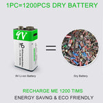 Load image into Gallery viewer, Smartoools 9V Lithium-Ion Type-C Rechargeable Batteries 1 Pcs