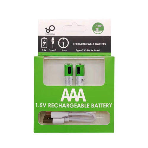 Smartoools RB40 AAA 750mWh 1.5V Lithium-Ion Type-C Rechargeable Batteries 2 Pcs