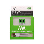 Load image into Gallery viewer, Smartoools RB40 AAA 750mWh 1.5V Lithium-Ion Type-C Rechargeable Batteries 2 Pcs