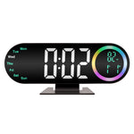 Load image into Gallery viewer, Digital LED Table Desk Mirror Alarm Clock