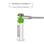 Load image into Gallery viewer, Smartoools RB40 AAA 750mWh 1.5V Lithium-Ion Type-C Rechargeable Batteries 4 Pcs