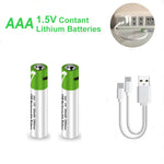 Load image into Gallery viewer, Smartoools RB40 AAA 750mWh 1.5V Lithium-Ion Type-C Rechargeable Batteries 4 Pcs