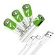 Load image into Gallery viewer, Smartoools RB40 AAA 750mWh 1.5V Lithium-Ion Type-C Rechargeable Batteries 4 Pcs
