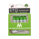 Load image into Gallery viewer, Smartoools RB40 AA 2600mWh 1.5V Lithium-Ion Type-C Rechargeable Batteries 4 Pcs