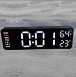 Load image into Gallery viewer, 9 inh Multifunctional Led Digital Table/Wall Clock